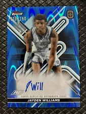 JAYDEN WILLIAMS 2023 Topps Finest OTE Overtime Elite Blue RayWave Auto /150 RC