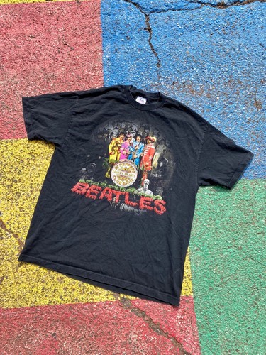 VTG 1999 Beatles SGT Peppers Club Band Lonely Hearts Apple Corp Graphic Shirt XL - Picture 3 of 7
