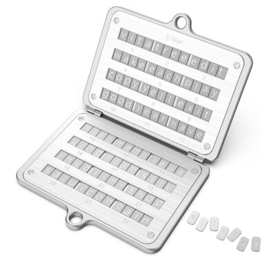 Crypto Seed Phrase Storage, 316 Stainless Steel Metal Seed Phrase Storage wit...