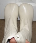 BRAND NEW! size 39 US 9 Bottega Veneta Ivory Leather Platform Booties Back Zips — photo 10