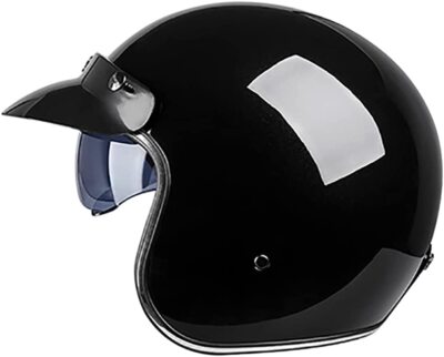 TRIANGLE 3/4 Motorcycle Helmet, Retro Vespa Open Face Adult XL Helmet With Visor NEW! TRIANGLE 3/4 Motorcycle Helmet, Retro Vespa Open Face Adults Helmets With Visor,Half Face Moped Helmet For Men