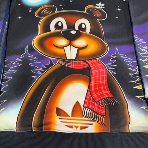 Sudadera Adidas Originals X Kerwin Frost Crossover Dibujos Animados Talla XL - Imagen 3 de 9