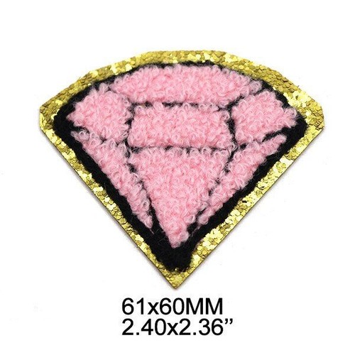 Chenille Letter Sequined Patches Pink Iron On Appliques Garment Craft Decor 1Pcs - Picture 29 of 58