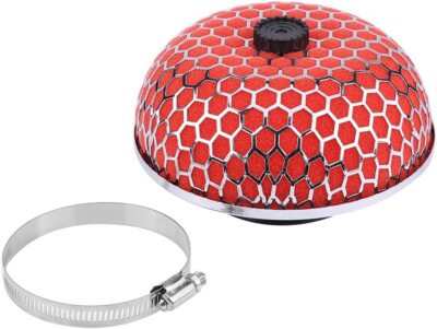 Car Air Intake Inlet Filter Cleaner Mushroom Foam Gauze High Flow Universal RED