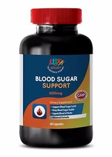 Glucose Control Pills - Blood Sugar Support 600mg - Cayenne Supplements 1B