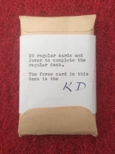 Vintage Magic 26 Card Force Deck King Of Diamonds Forcing Trick Deck