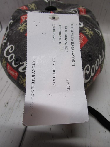 Coors Banquet All Over Print Logo Adjustable Hat Cap - H3 Pre-Production - NEW - Picture 4 of 5