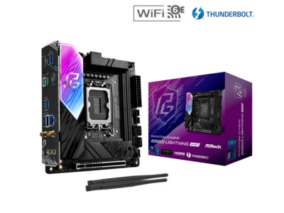 ASRock B860I Lightning WiFi LGA 1851 Intel B860 SATA 6Gb/s Intel Core Ultra DDR5