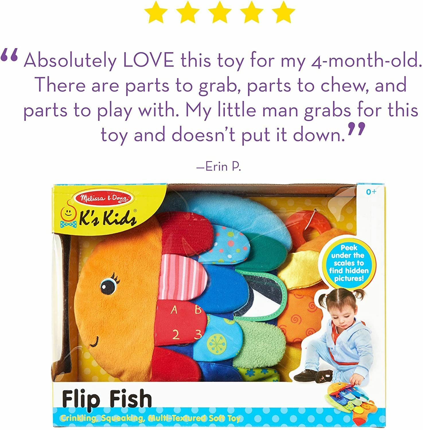 melissa & doug flip fish baby toy