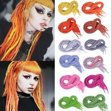 15PCS Handmade Wool Dreadlocks Double Ended Dreadlocks Hip Hop Loc Reggae Dreads