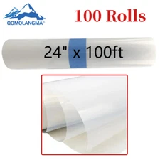 100 Rolls 24" x 100ft Waterproof Inkjet Milky Transparency Silk Screen Film USA