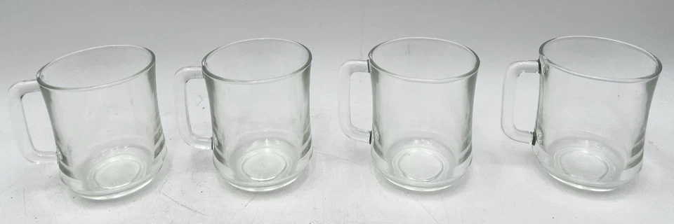 (12) TAZAS CRISTAL TRANSPARENTE DURALEX 4290 11OZ 3-7/8" ALTO APILABLES NUEVAS CON CAJA Foto 2 de 4