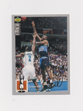 1994-95 Collector's Choice SILVER SIGNATURE #316 Tyrone Hill CLEVELAND CAVALIERS