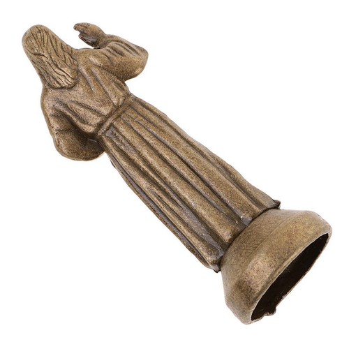 2x Prayer Figurine Statue Collectible Background, Bronze - Picture 4 of 7