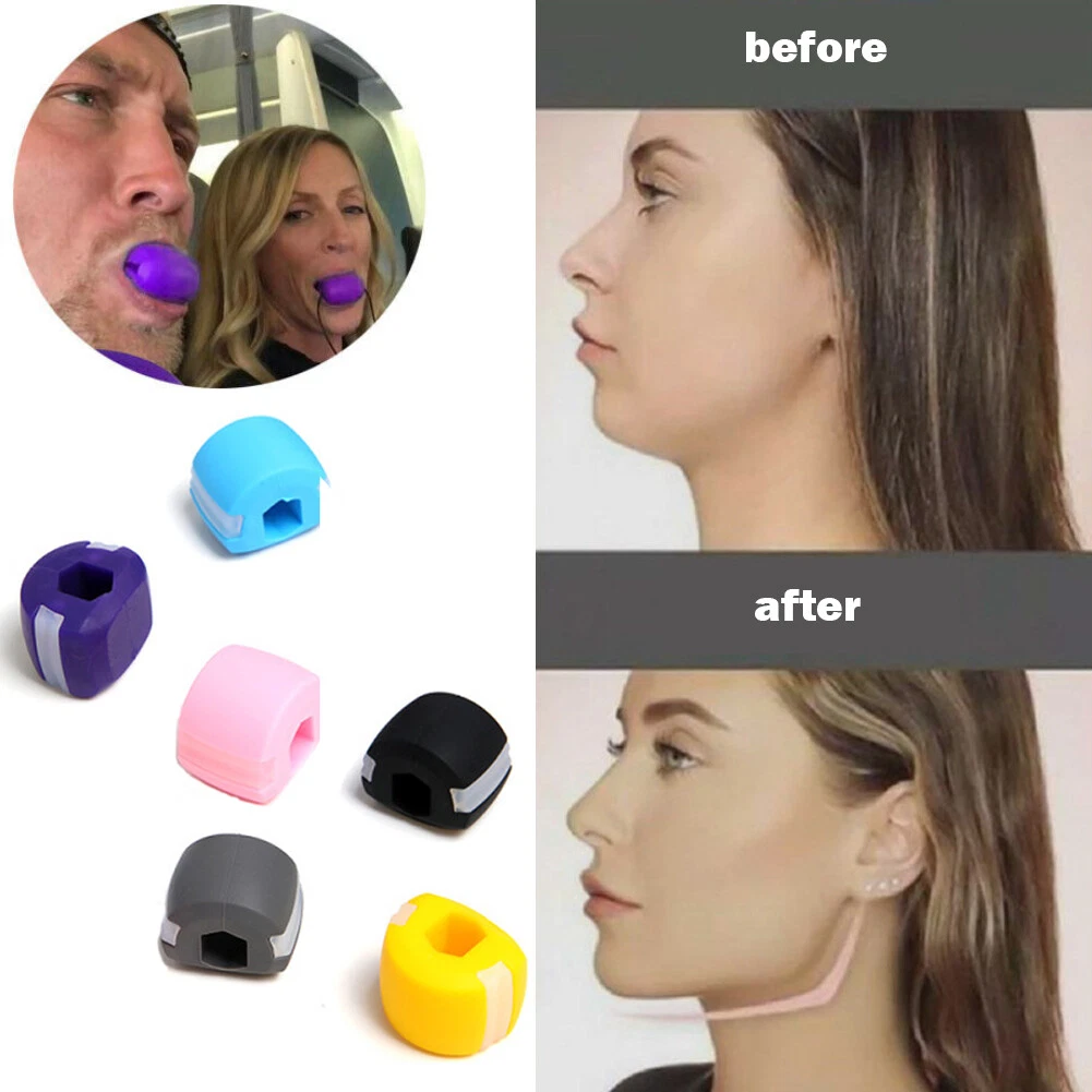 Jaw Face Jawline Exerciser Fitness Ball Neck Toner Trainer Silicone 6 Colours