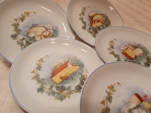 5 Käseteller / Porcelaine de limoges / Porcelaine de Tuileries - Bild 3 von 5
