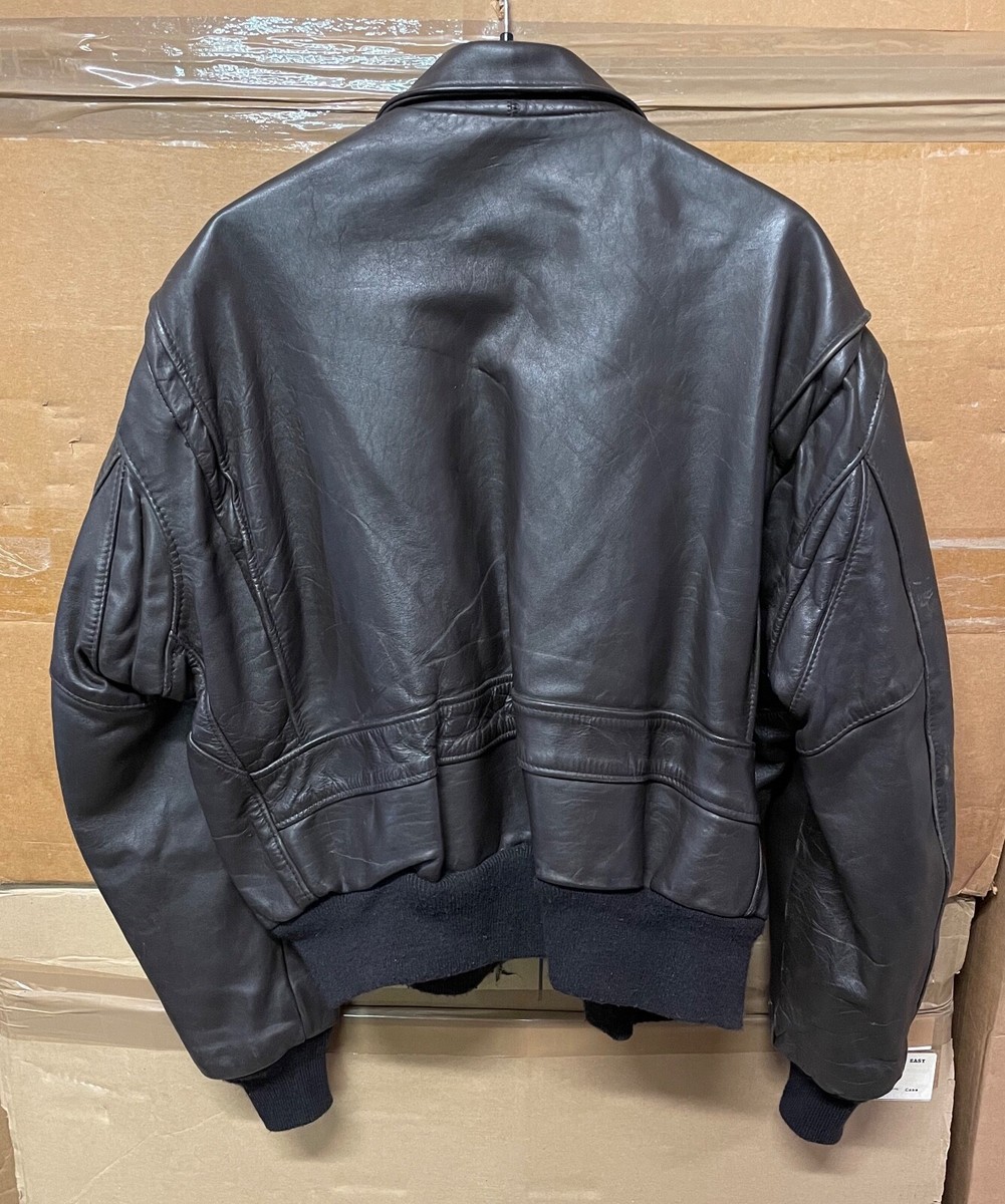 GENUINE VINTAGE SCHOTT IS 674 MS LEATHER FLIGHT JACKET BROWN GENUINE VINTAGE SCHOTT IS 674 MS LEATHER FLIGHT JACKET BROWN