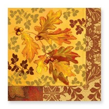 TWO Individual Napkins Autumn Leaves Lunch for Decoupage 1174 