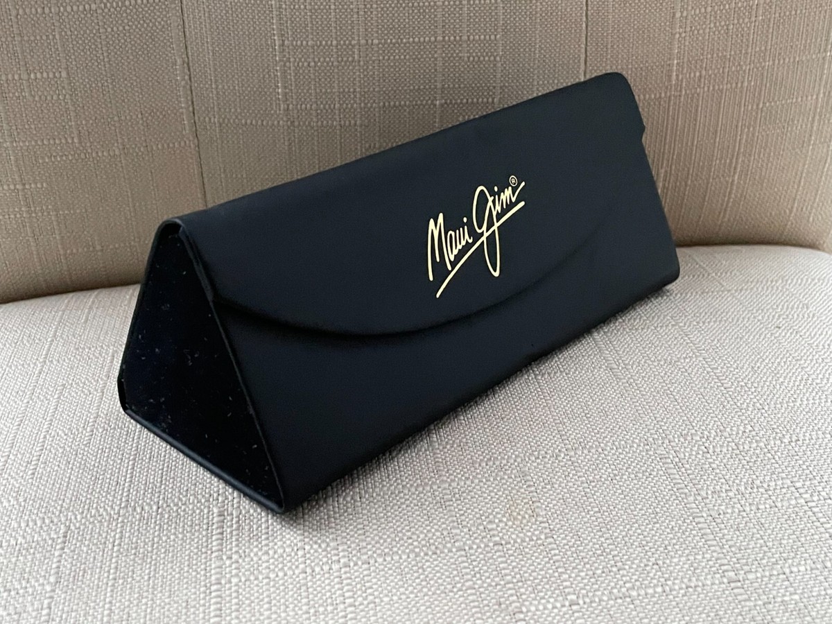 Maui Jim MAILE サングラス ケース・ポーチ付 美品 Maui Jim Sunglasses Case Triangle Black Hard Case for Sunlasses