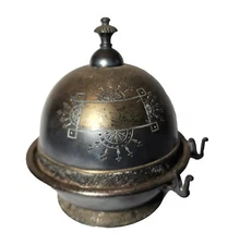 VTG Antique Butter Dish Middletown Plate Co. Quadruple Silver Plated White Metal