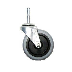 2/" Swivel TPR Caster with 7//16/" x 1-7//16/" Grip Ring Stem