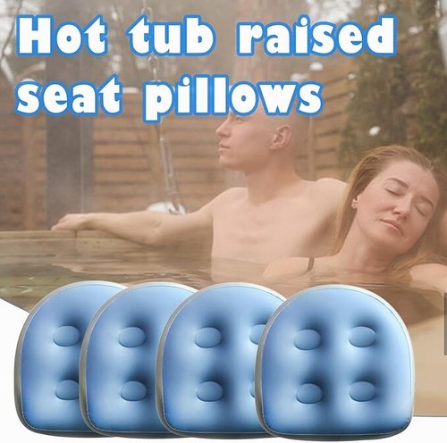 4pcs Spa and Hot Tub Booster,Seat Inflatable Bathtub Cushion oft Spa Cushion~