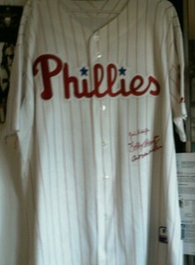 Bobby Shantz Plus Phillies Alumni  Autographed Phillies Jersey #2 w/COA