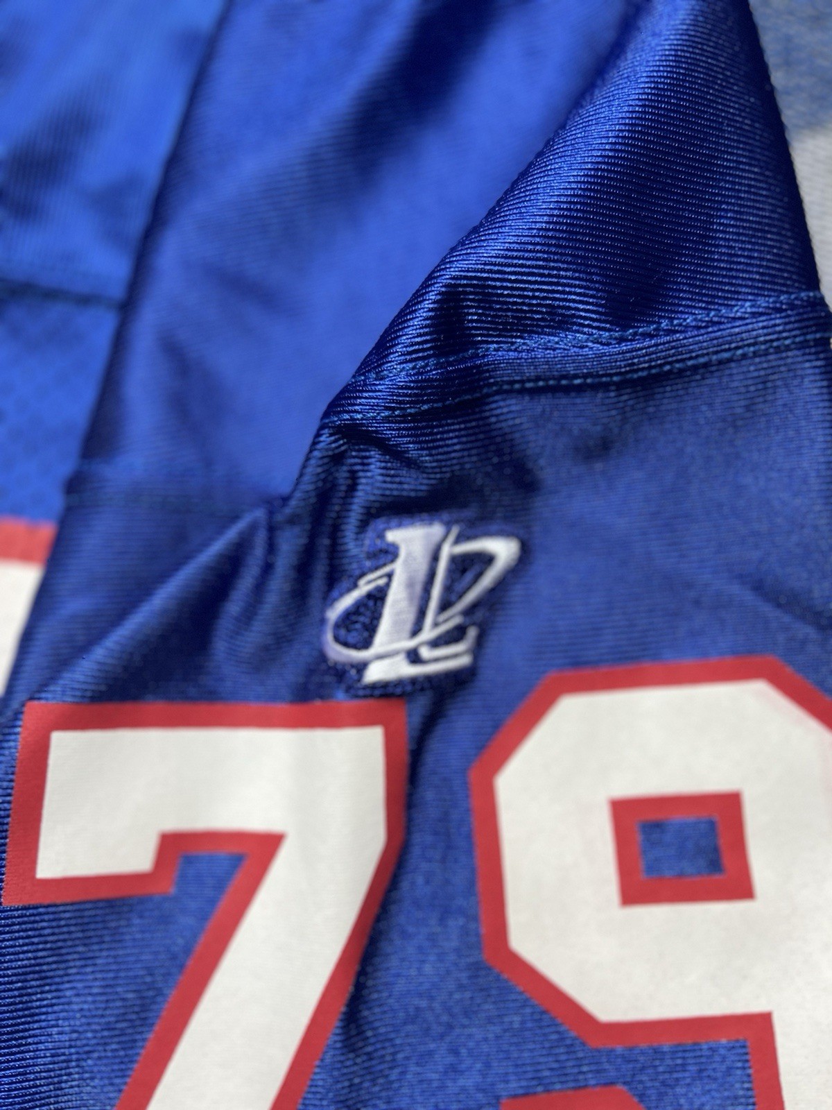 Vintage Buffalo Bills Logo Athletic Jersey Ruben Brown #79 Pro Cut Size 52