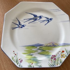 Rare 1932 Paragon China Plate Malcolm Campbell Blue Bird Land Speed Record