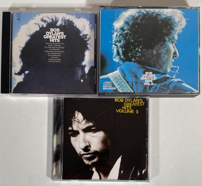 BOB DYLAN CD Lot of 3 Greatest Hits Volumes I, II, & III