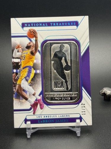 2024 National Treasures Silver Bar Logoman /12 #6 Lebron James