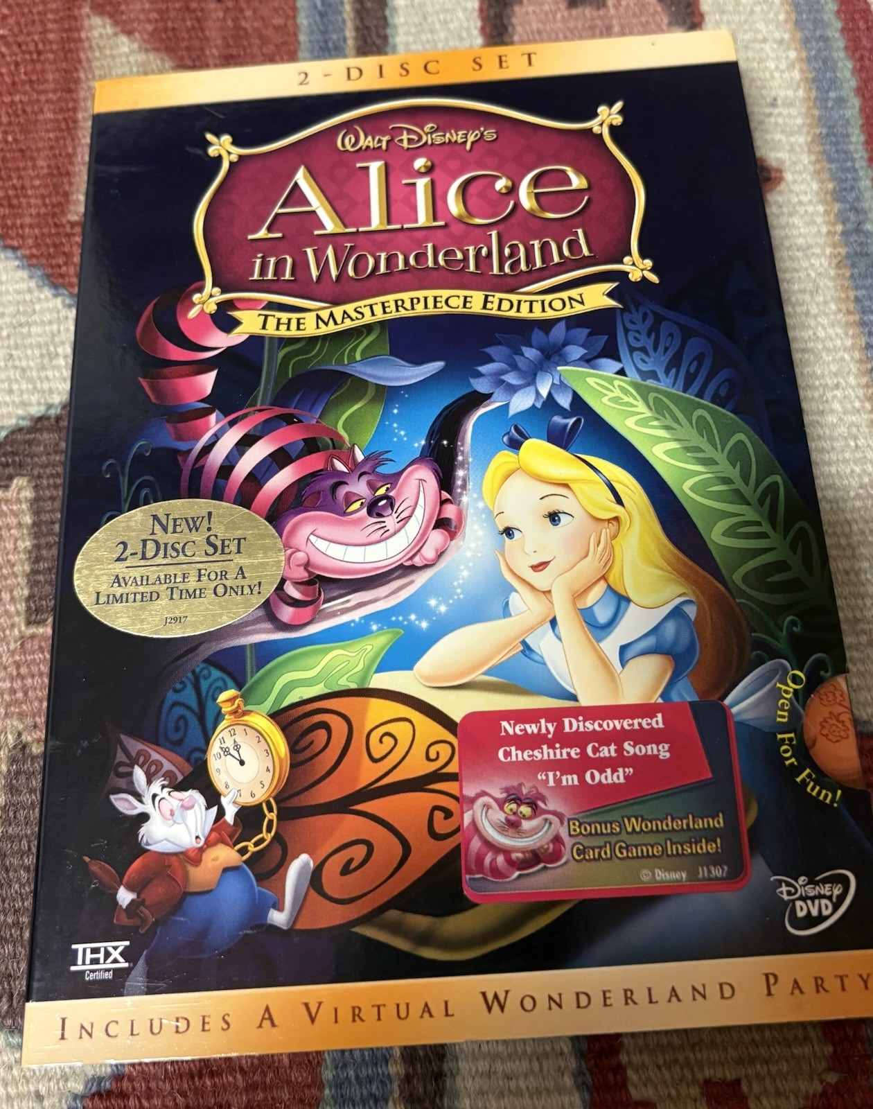 Alice in Wonderland (Masterpiece Edition) DVD w/Slipcover