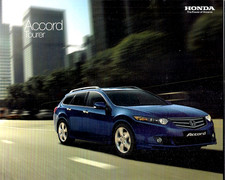 Honda Accord Tourer 2008-2009 UK Market Sales Brochure ES EX GT 2.0i 2.4i 2.2D
