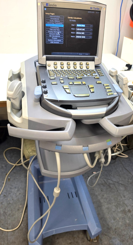 Sonosite M-Turbo P08189-40 Ultrasound System w/Cart & 3 Transducers