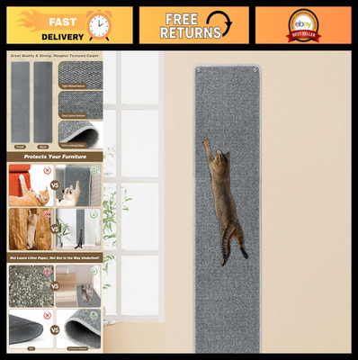 Extra Large 71''x15.8'' Cat Wall Climbing Carpet, Thick Scratch Pad with 16 Nails,