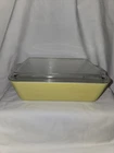 Vintage Pyrex Primary Colors 0503 Yellow Refrigerator Dish with Lid 503-C
