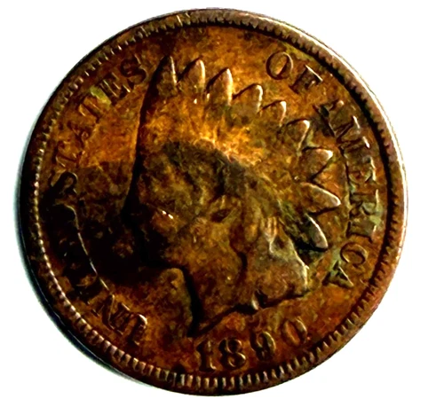 1890 Indian Head Cent Coins Very nice 48