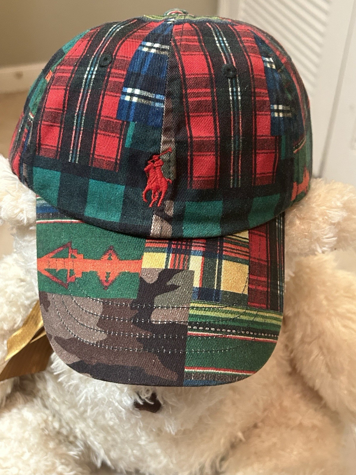 Polo Ralph Lauren Patchwork Multicolor Adjustable… - image 1