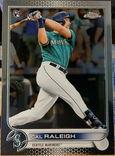 Cal Raleigh Rookie Mariners MINT INVESTMENT CARD #149 2022 Topps Chrome RC. rookie card picture