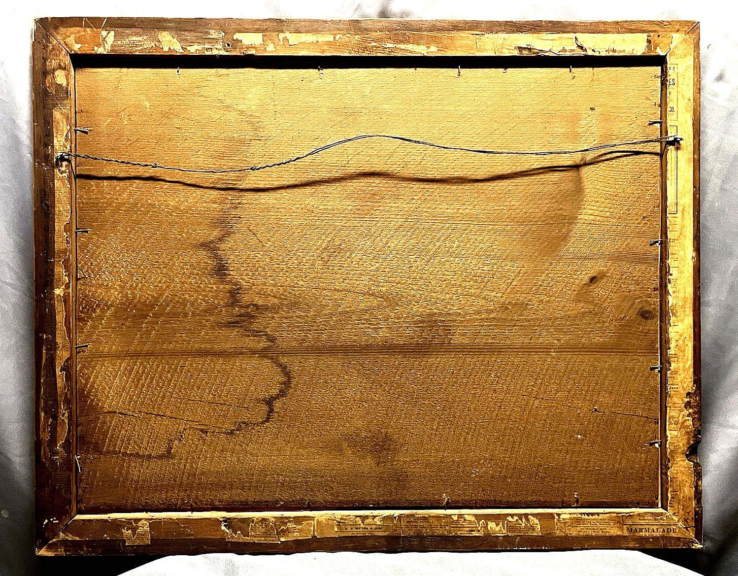 Vintage Currier & Ives Framed Lithograph - The Village Blacksmith Copyright 1864