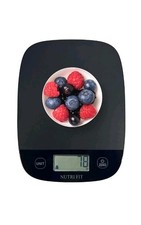NUTRI FIT Electronic Kitchen Scale Mod EK9690 Black Color 11 Lb. Capacity NEW