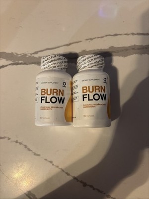(2 Pack) BurnFlow Health Formula, Burn Flow Advanced Wellness (120 Capsules) USA
