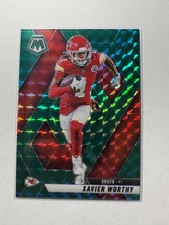 Xavier Worthy 2025 Panini Mosaic Green Mosaic Kansas City Chiefs