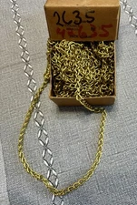 Vintage B&P Lamp #16 Brass Double Jack Chain - 50 Feet