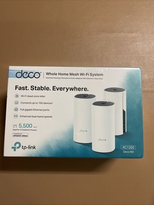 TP-LINK Mesh Wi-Fi System Deco M4 (3-pack) - SEALED, NEW