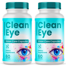 Clean Eye, Cleaneye Vision Care Capsules Supplement for Eye Support 120CT 2Pack