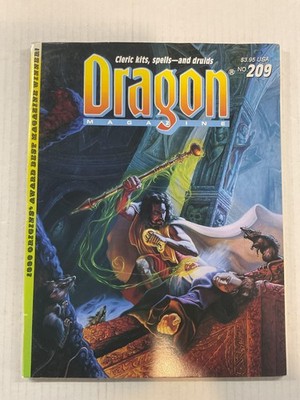 Dragon Magazine No. 209 Dungeons & Dragons Ravenloft Games Illustrated Softcover