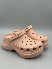 Mint Crocs High Platform Bae Clog Pink US Women Size 7 - EU 37