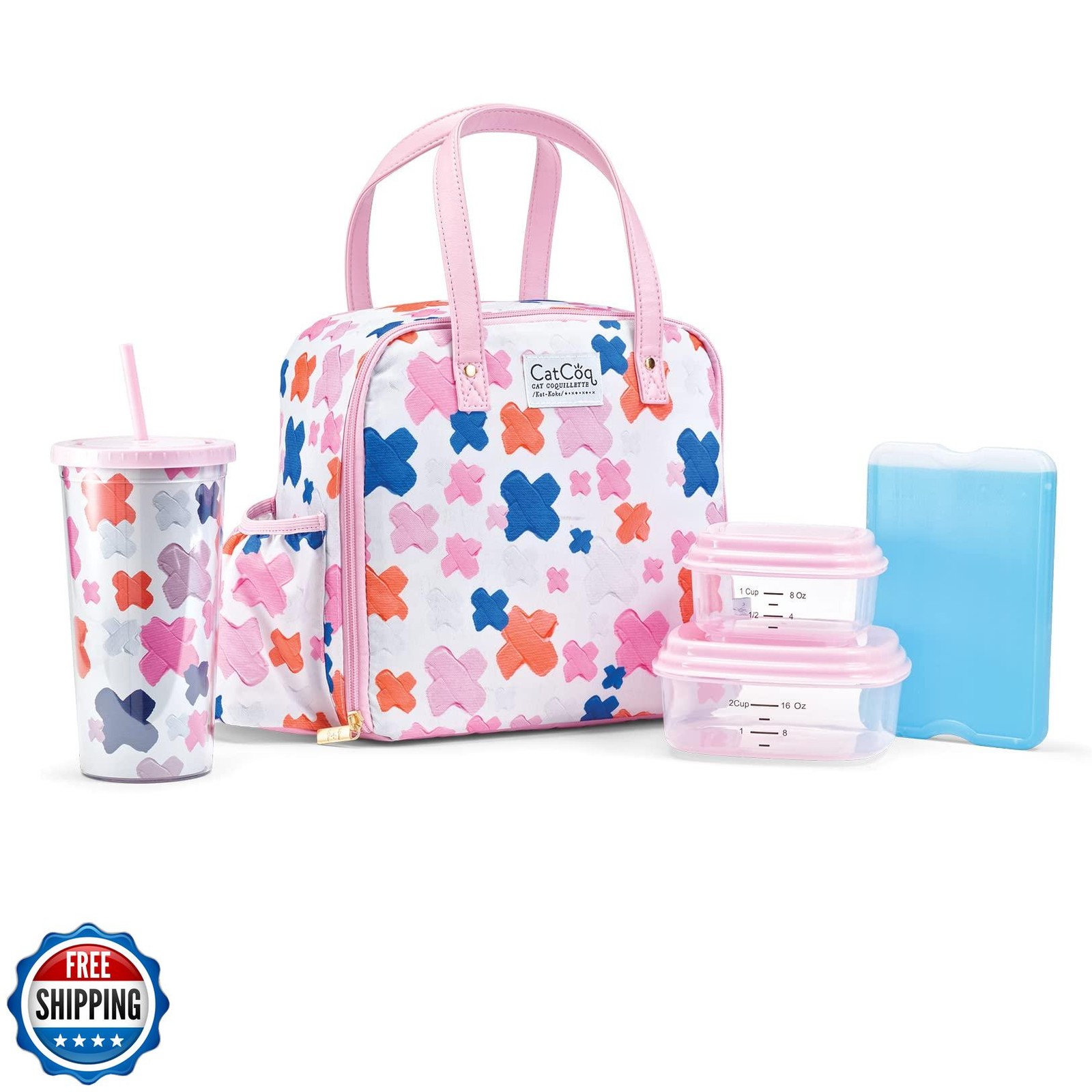 Insulated Leakproof Lunch Bag for Women - Fit & Fresh Work Lunch Tote