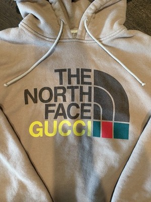 THE NORTH FACE x GUCCI フード付きパーカー ベージュ The North Face x Gucci Beige Pullover Hoodie Hooded Graphic Print